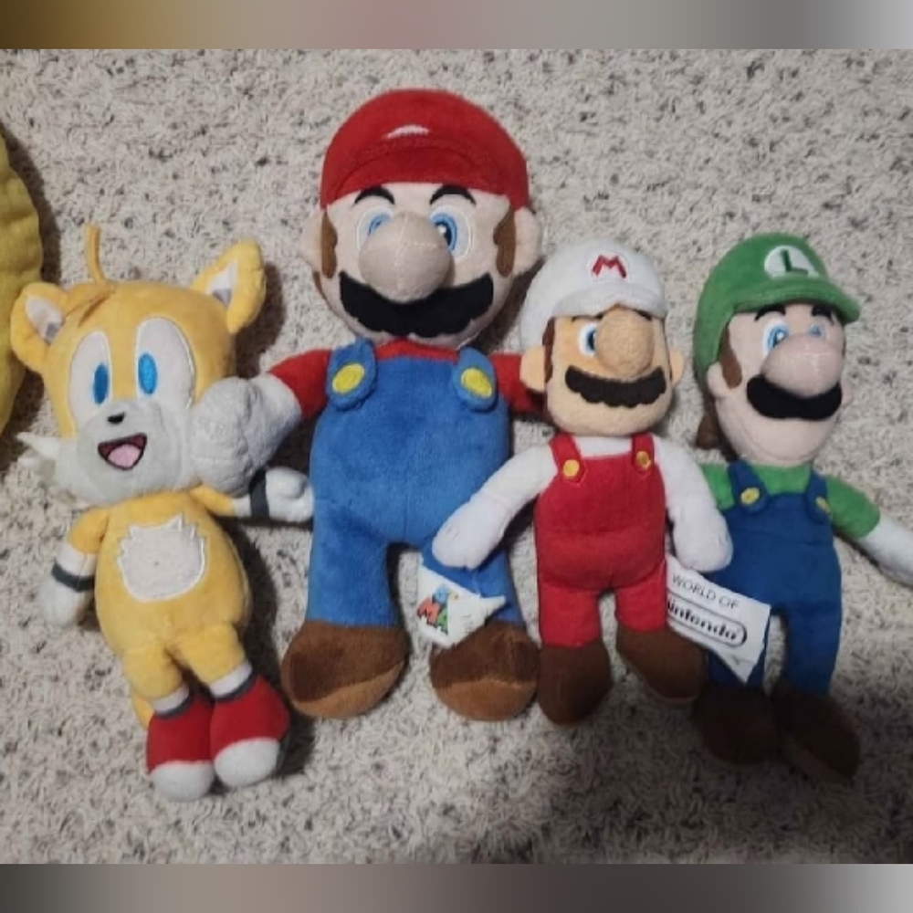 Nintendo Plush Toy Set - Red, Blue, Green, Yellow